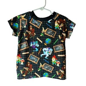 Babalus Mythical Creature Colorful Loch Ness Monster Print Tee 3T
